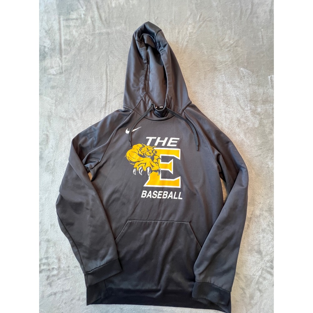 Nike Hoodie Mens S Dark Gray Dri-FIT The E Baseball Pullover